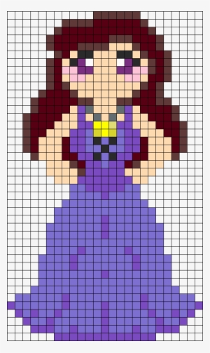 Princess Tiana Perler Bead Pattern / Bead Sprite - Pixel Art Disney ...