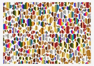 This Free Icons Png Design Of Shiny Metallic Hearts