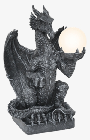 Dragon Orb Table Lamp - Goth Dragon