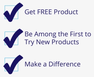 Checkmarks For Product Tester Page - People Think