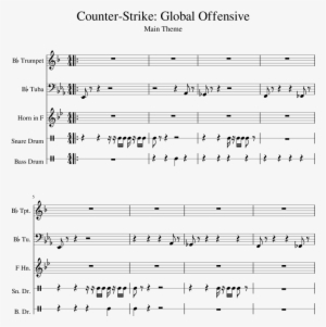 Global Offensive Sheet Music 1 Of 5 Pages - Cs Go Theme Trumpet