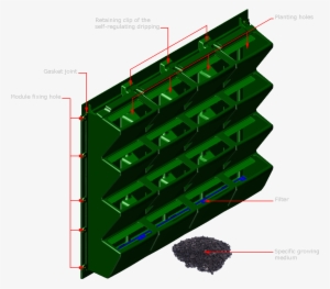 Living Wall Cad Green Detail Drawing Details Vertical - Green Wall