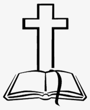 Coolest Clipart Of Bibles And Crosses Bible And Cross - Catholic Cross Black And White