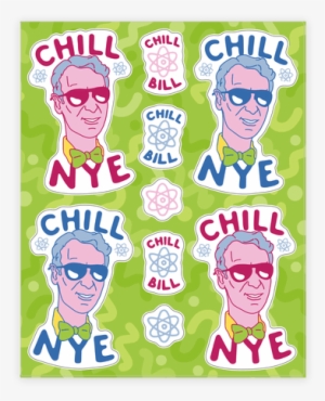 It's Chill Nye The Science Guy Get Chill With The Cool - Sticker