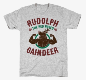 Rudolph The Red Nosed Gaindeer Mens T-shirt - Burrito T Shirt