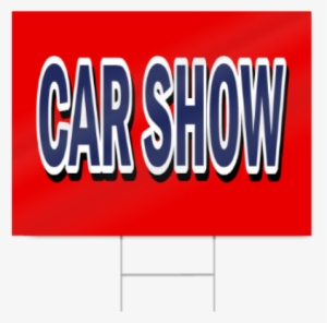 Car Show Block Lettering Sign - Car Show Sign