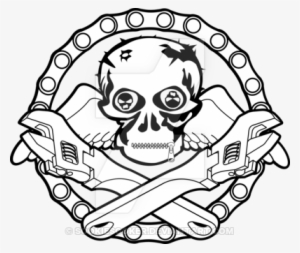 Sookie Chain Skull Logo T-shirt Design By Sookiesooker - Openclipart