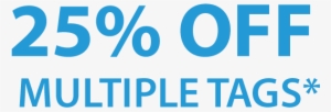 25% Off Multiple Tags - Circle