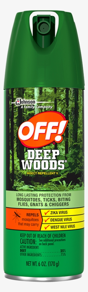 Off Deep Woods® Insect Repellent V Provides Long-lasting - Off Deep Woods