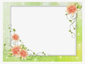 ♥glitter Frame♥ - Border Flower Design Png