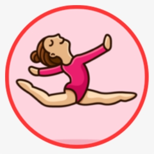 Cartoon Gymnastics Girl