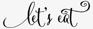 Chalkboard Embellishments Png Clip Art Freeuse - Belvedere Designs Llc Let's Eat Wall Quotes Decal
