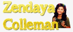 Graphic Black And White Colleman Name Png By Famoustarspatytutus - Zendaya Name Png