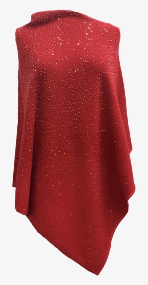 Poncho With Embellishments - Embellishment