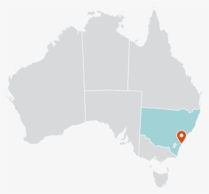 Map Of Nsw, Australia - Australia Map White Png
