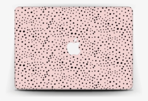 Black Dots On Pink - Laptop