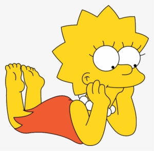 Share This Image - Lisa Simpson Lying Down