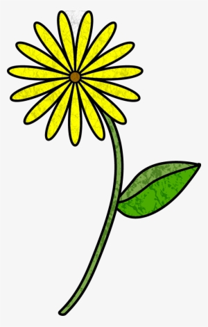 Flower Stem Template - Simple Flower With Stem