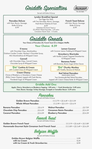 11-griddle Specialties - Griddle