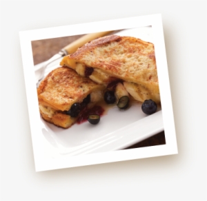 Blueberry & Banana French Toast - Chocolate Sandwich