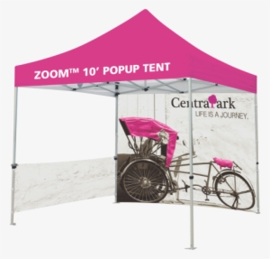 Custom Printed Zoom 10 Popup Tent - Custom Thunder Double-sided Outdoor Banner Scrim Vinyl