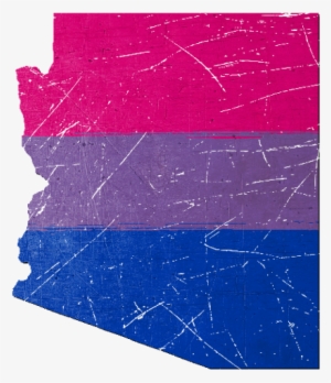 Arizona Silhouette Bisexual Pride Flag - Arizona Bisexual