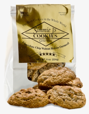Simmie J's Gourmet Chocolate Chip Walnut Raisin Oatmeal - Peanut Butter Cookie