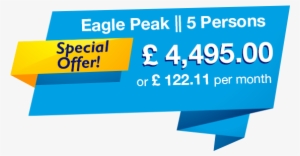 Eagle Peak White Banner Title - Hot Tub