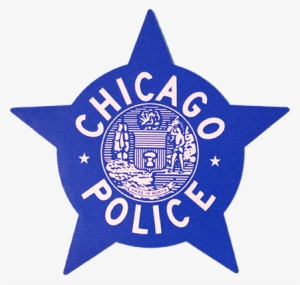 Chicago Police Star 4″ Decal - Chicago Police Star