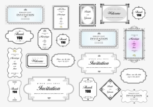 Banner Freeuse Download Invitation Title Border Transprent - Portable Network Graphics