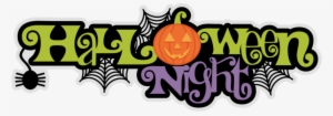 Happy Halloween Banner Png Download - Halloween Night Title
