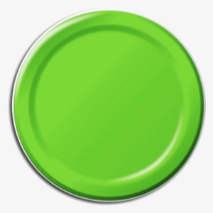 Paper Plates, Party Supplies, Tableware, Lime Green - Green Plate