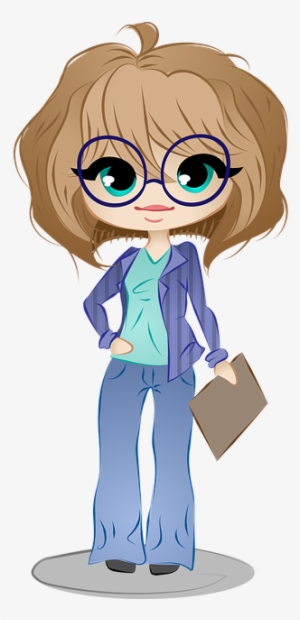 Also See Free Business Web Icons - Business Woman Glasses Cartoon Png