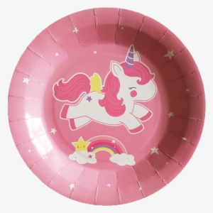 Eco Friendly 9 Inch Party Paper Plate Disposable - Unicorn