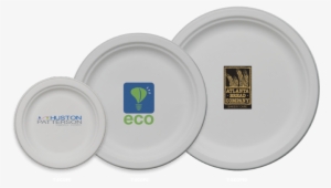 Personalized Eco Friendly Round White Paper Plate 6 - Napkin
