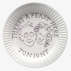 Thanksgiving Here - Home Value 10" Elegant Round Plastic Dinner Plates,