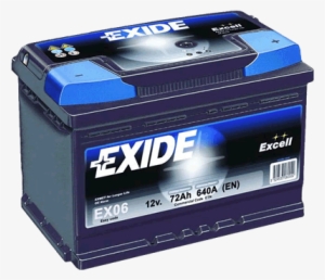 Automotive Battery Png Hd - 202se Exide Excell Car Battery Eb440