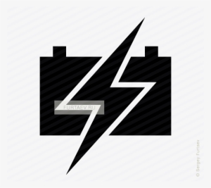 Charge Car Battery Vector Icon Png Library Library - Car Battery Logo Design