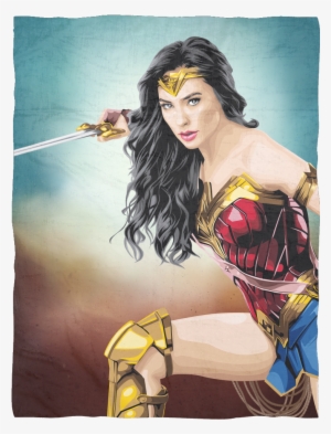 Gal Gadot Wonder Woman Ultra Soft Plush Fleece Blanket - Wonder Woman