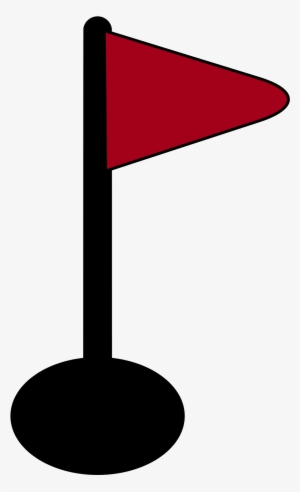 Open - Red Golf Flag Icon