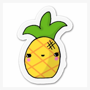 Cute Pineapple Cartoon With Transparency