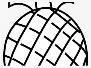 Pineapple Clipart Sketch - Fruits Clipart Black And White