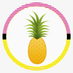 Clipart Summer Pineapple - Flamingo Rotulo Personalizados