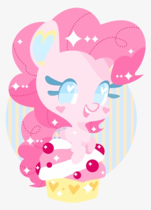 Snow Angel, Cupcake, Cute, Food, Heart Eyes, Pinkie - My Little Pony: Friendship Is Magic