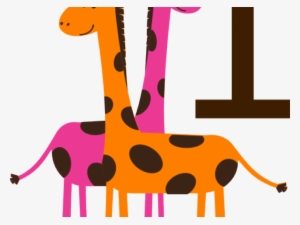 First Birthday Cliparts - Giraffe Clipart Png