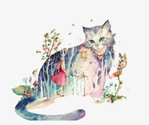 Clip Freeuse Download Cat Painting Transprent Png Free - Drawing