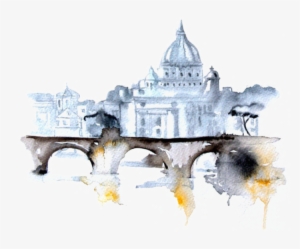 Paris Watercolor Painting Drawing Cityscape - Cities In Watercolour