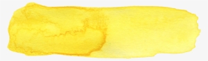 Free Download - Yellow Watercolor Brush Stroke Png