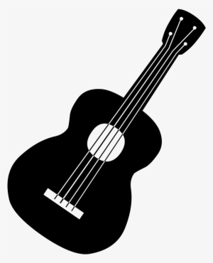Collection Of Guitar - Guitarra Blanco Y Negro Png