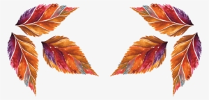 Painting Icon Hand Painted - Autumn Leaves Watercolor Png